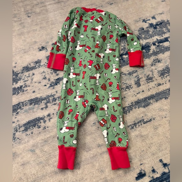 Hanna Andersson Snoopy Peanut Pajama Onesie 6-9 Months - Picture 4 of 4